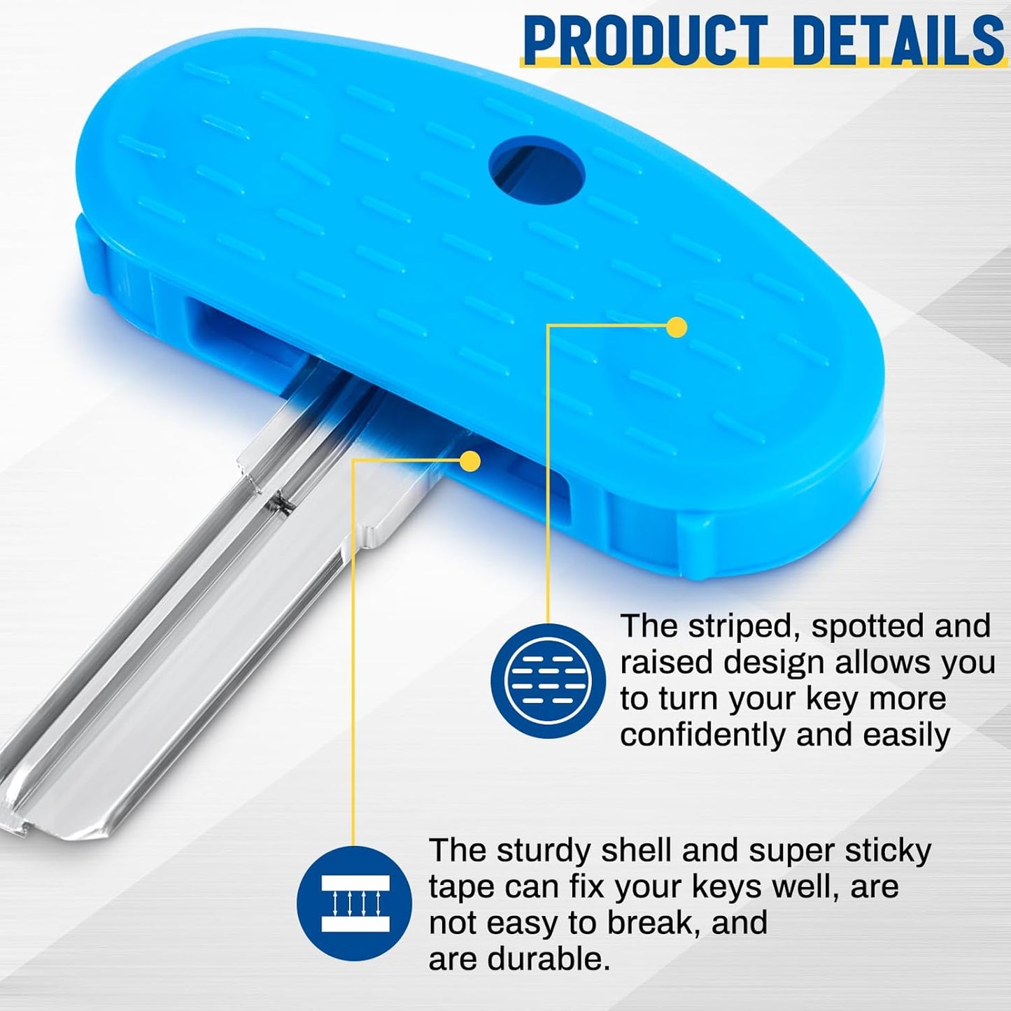 6 Pack Easier to Grip Key Turner Aid Bright Aid Key Turners for Arthritis Reumatoide Disability Parkinson Colorful Turner for Weak or Elderly Hands Daily Door Lock Bulk