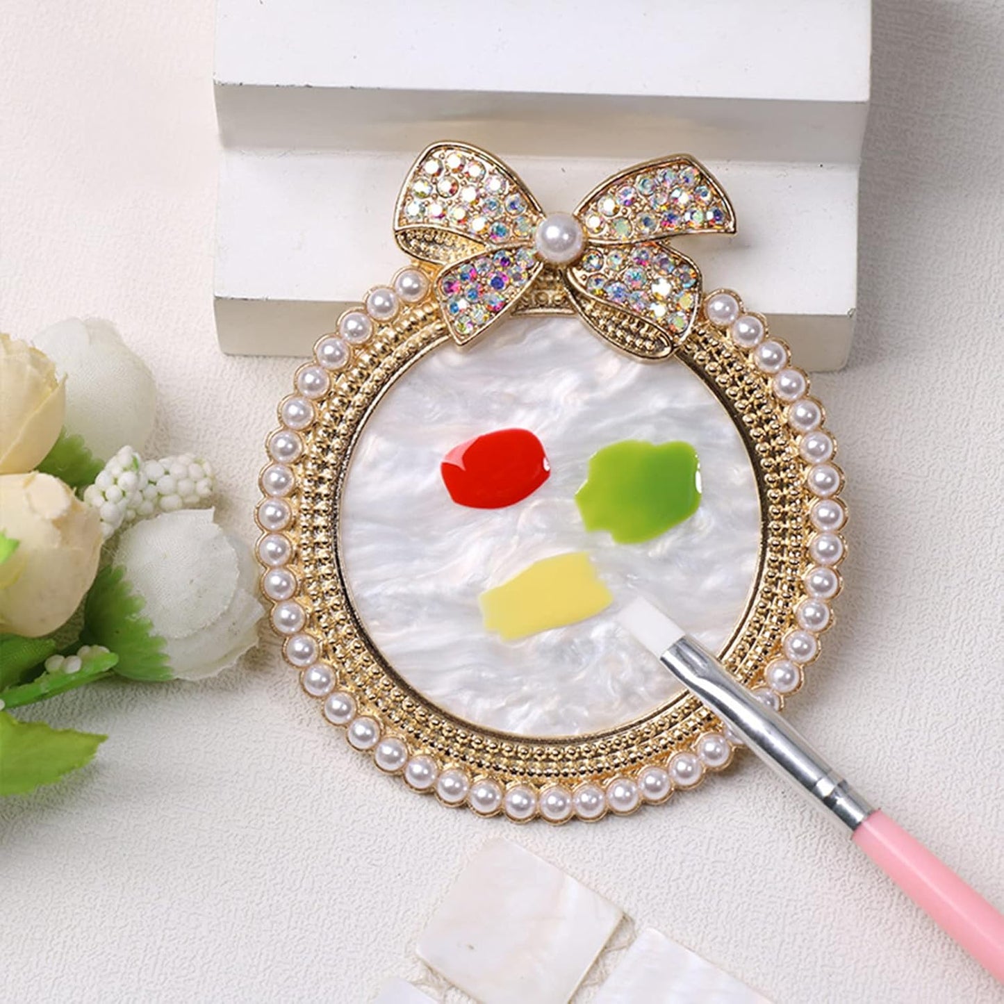 Nail Palette Knot Nail Polish Palette Nail Tray for Nail Art Nail Polish Mixing Palette Nail Art Display Board