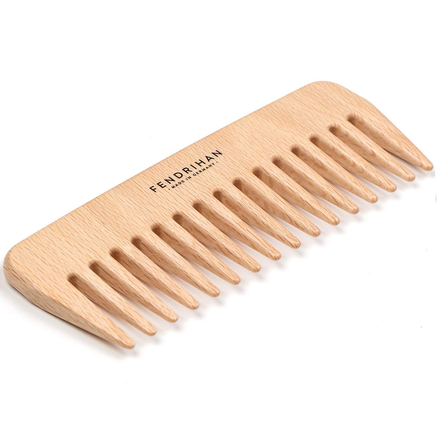Fendrihan Beech Wood Styling Comb with Wide Teeth 5.3" (Made in Germany)