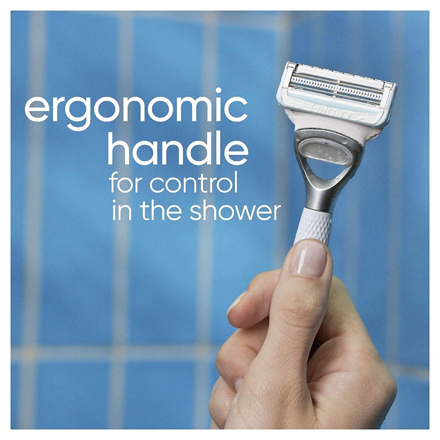 Gillette Venus for Pubic Hair and Skin, 1 Razor Handle + 2 Blade Refills, 2-in-1 Cleanser + Shave Gel and Daily Soothing Serum