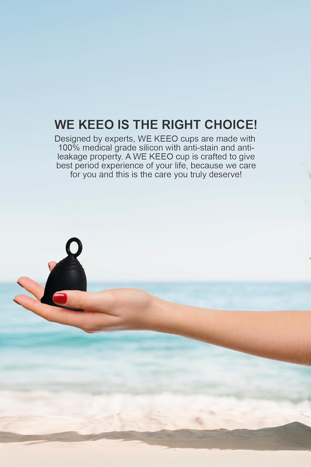 Menstrual Cup - Reusable, Soft & Safe Medical Grade Silicone Period Cup - 12 Hours Comfort - Eco Friendly Tampon & Pad Alternative for Active Lifestyle & Heavy Flow (Yellow & Black)