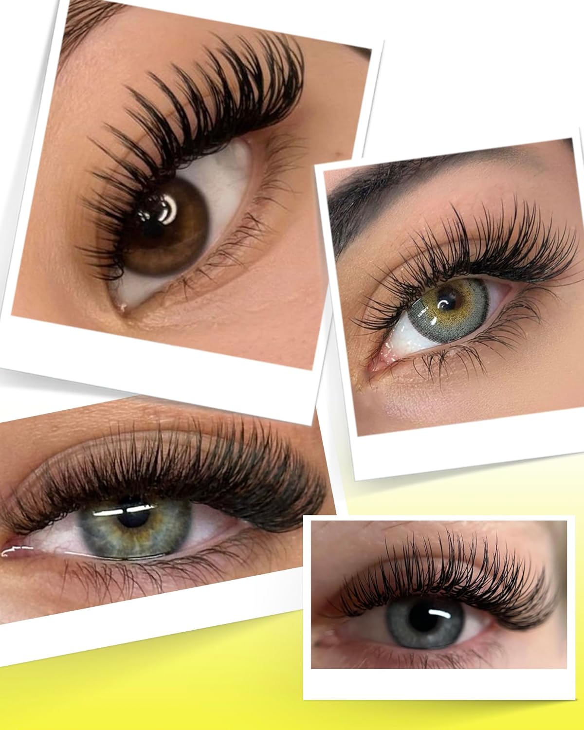 BEYELIAN Eyelash Extension 0.20 D+ Curl 7-15mm Mixed Tray Easy Fan Lash Extensions Volume Lashes Professional Use Natural Matte Black (0.20 D+ 7-15mm Mix)