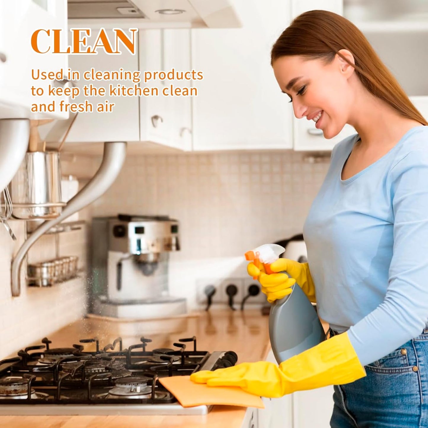 EVOKE OCCU Orange Essential Oil for Clean Diffuser Hair Spray, DIY Candle and Soap - 4 Fl Oz