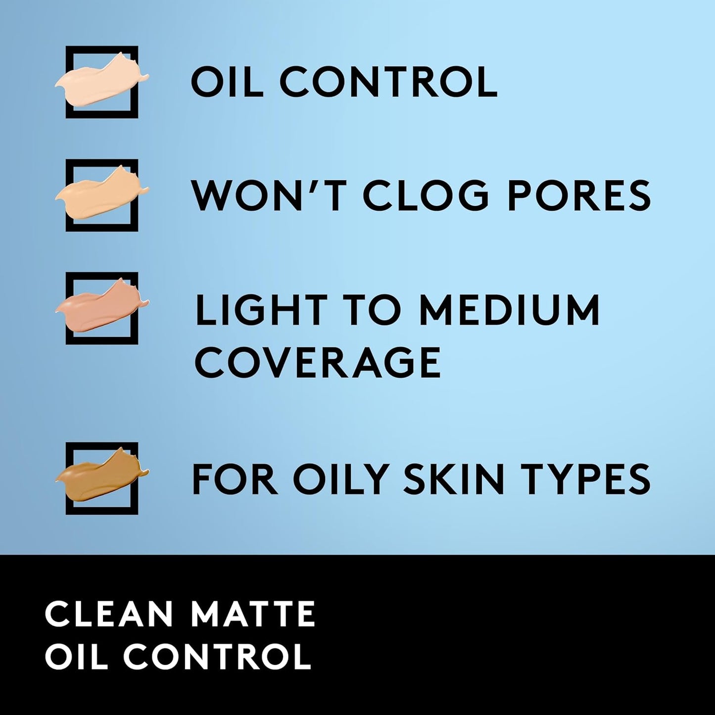 COVERGIRL Clean Matte Liquid Foundation Classic Ivory, 1 oz (packaging may vary)