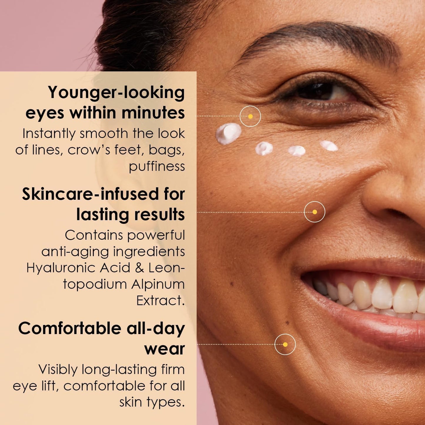 Instant Firm Eye Cream: Temporary Eye Tightener - Instantly Reduces Under - Eye Bags, Deep Wrinkles and Puffiness (1)