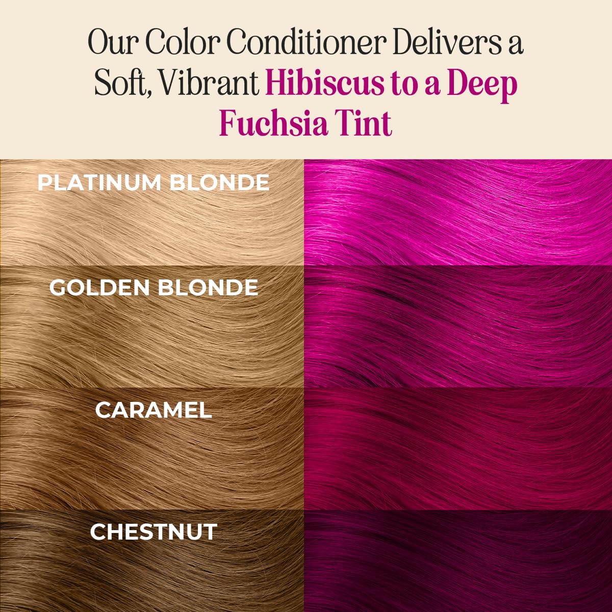 INH Semi Permanent Hair Color | Color Depositing Conditioner | Pink Hair Dye | No Bleach No Peroxide Temporary Fuchsia Crystal Tint for Women, Men | Vegan, Ammonia Free, Sulfate Free, Ready to Use 6oz