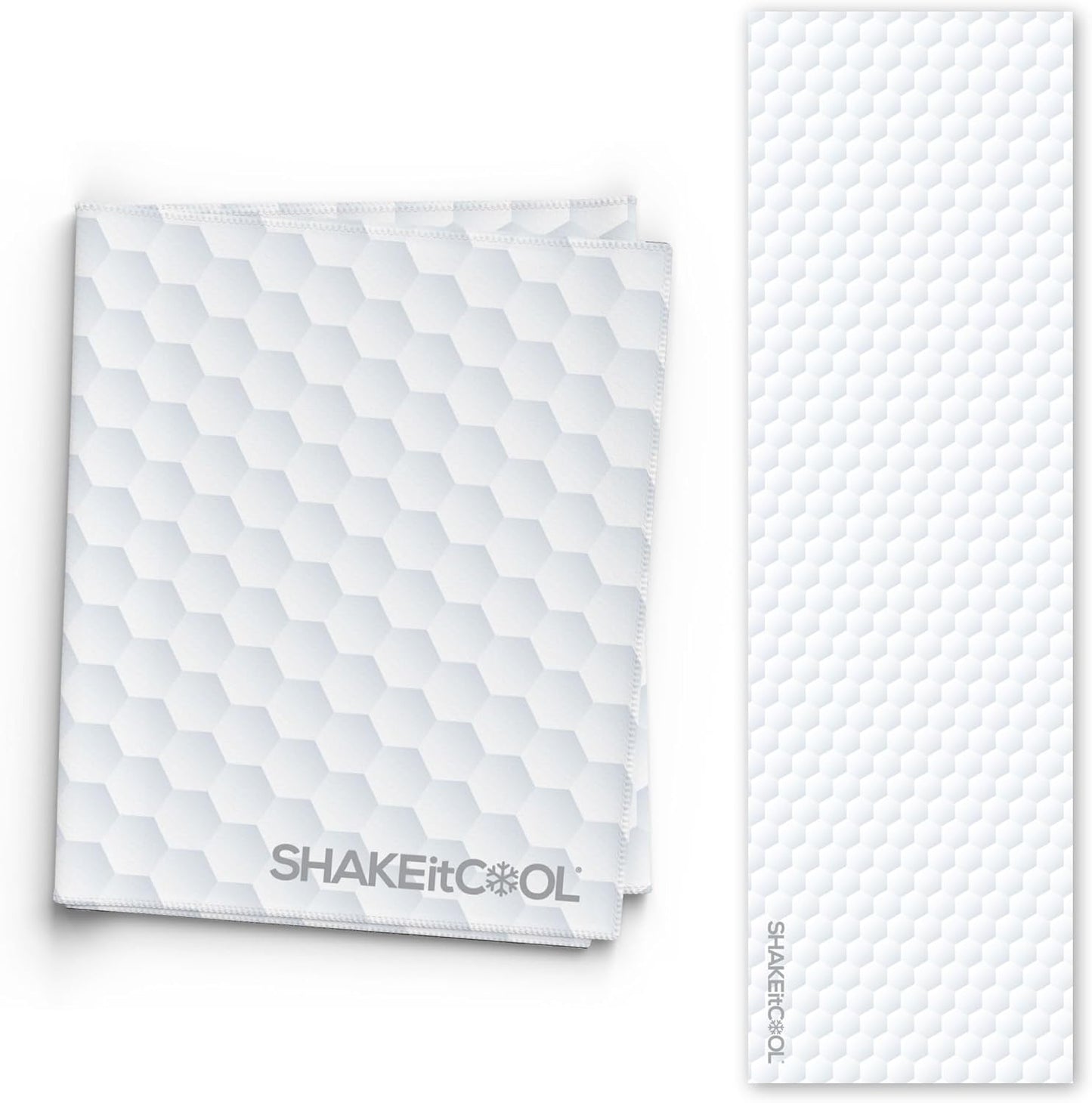 SHAKEitCOOL Extended Size Cooling Towel – Be Cool in Style - Heat Relief, Soft, Lightweight, Sun Protection, Easy Clean - Perfect for Biking, Hiking, Running, Yoga, Golf, Gardening - Golf M