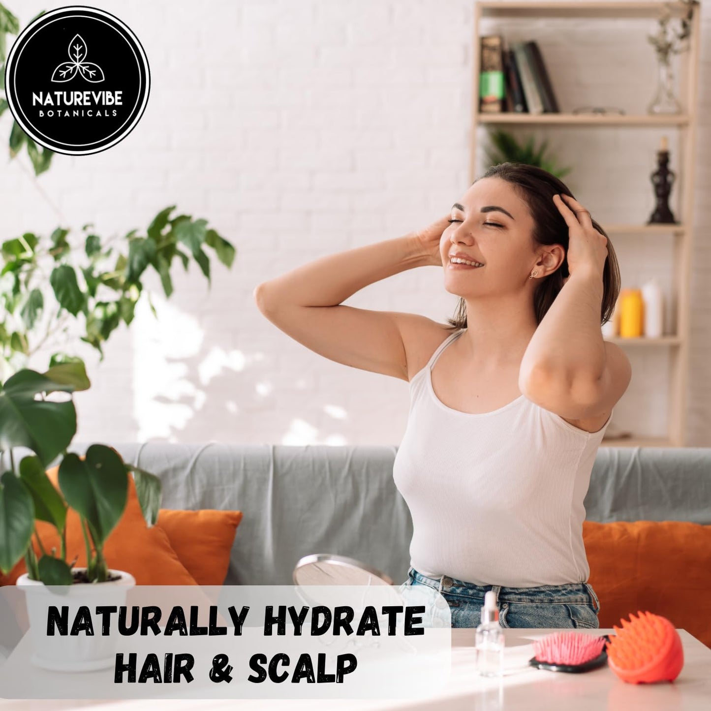 Naturevibe Botanicals Geranium Water 32 Ounces | 100% Pure and Natural | Great for Skin Care and Hair Care