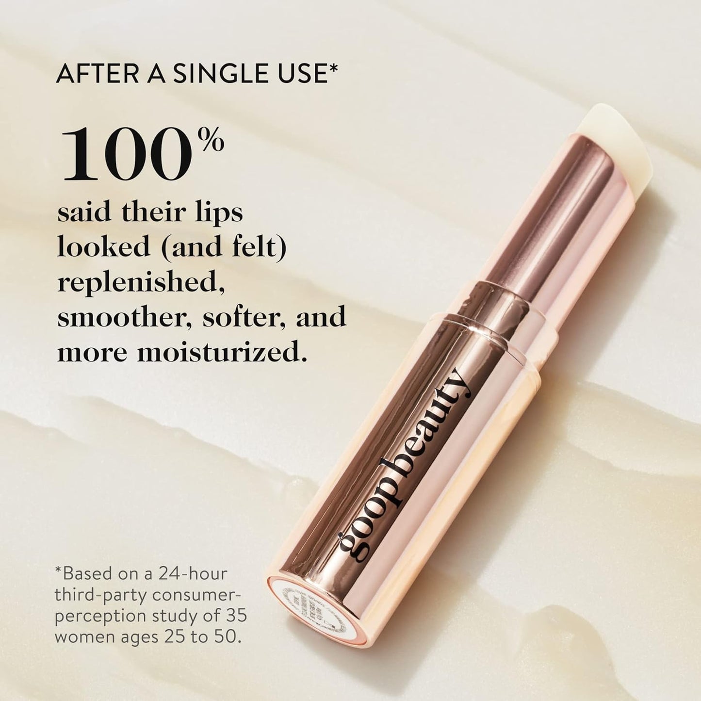 goop Beauty Clean Lip Balm | Dry Lips Treatment | Coconut Oil, Pomegranate Extract, & Shea Butter | Petroleum Free | 0.16 oz