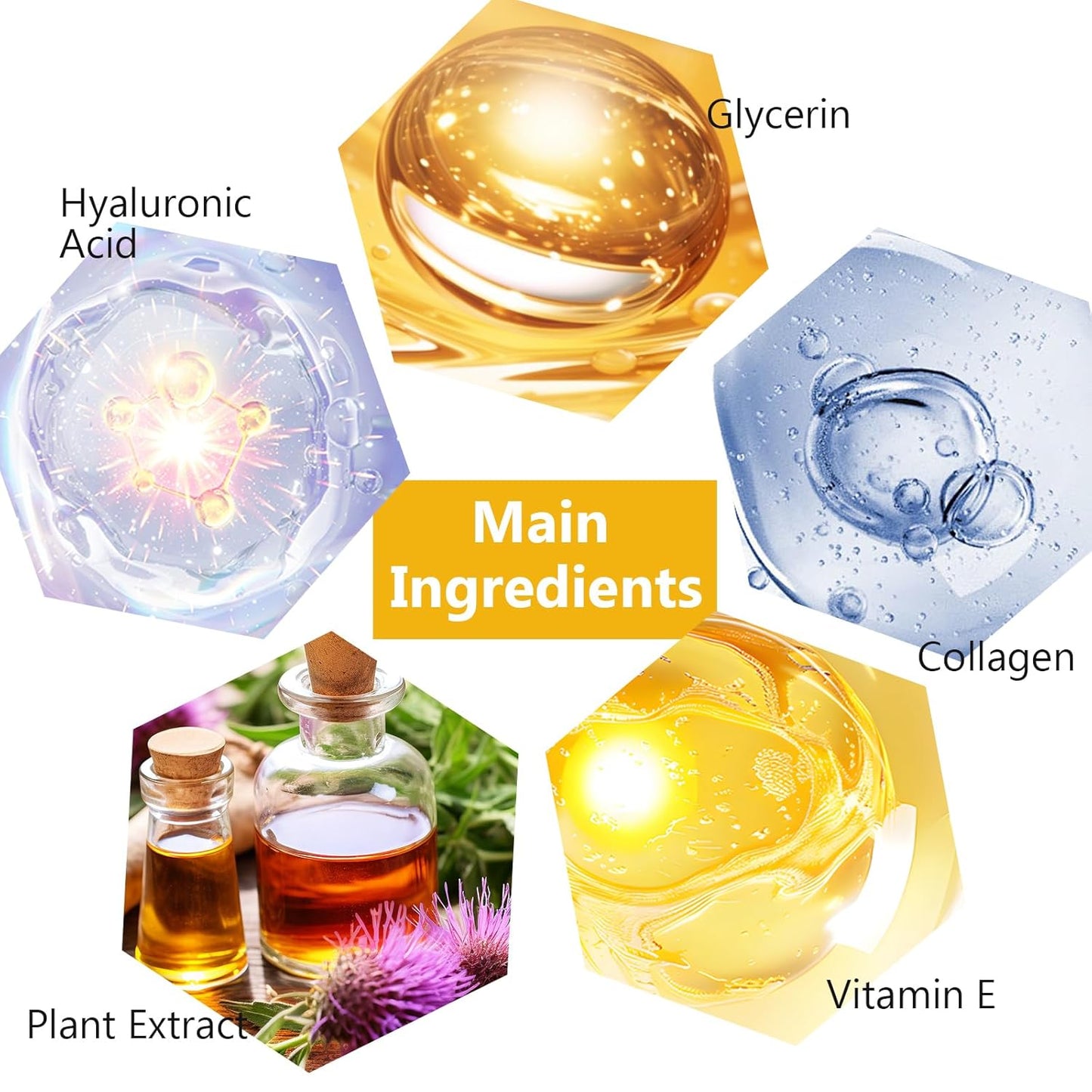 15 Pairs Collagen Crystal Eye Mask and 15 Pcs Collagen Crystal Lip Mask, Under Eye Patches and Lip Pads,Collagen Crystal Mask Set for Moisturizing, Reducing Fine Lines & Dark Circles (Gold and Pink)