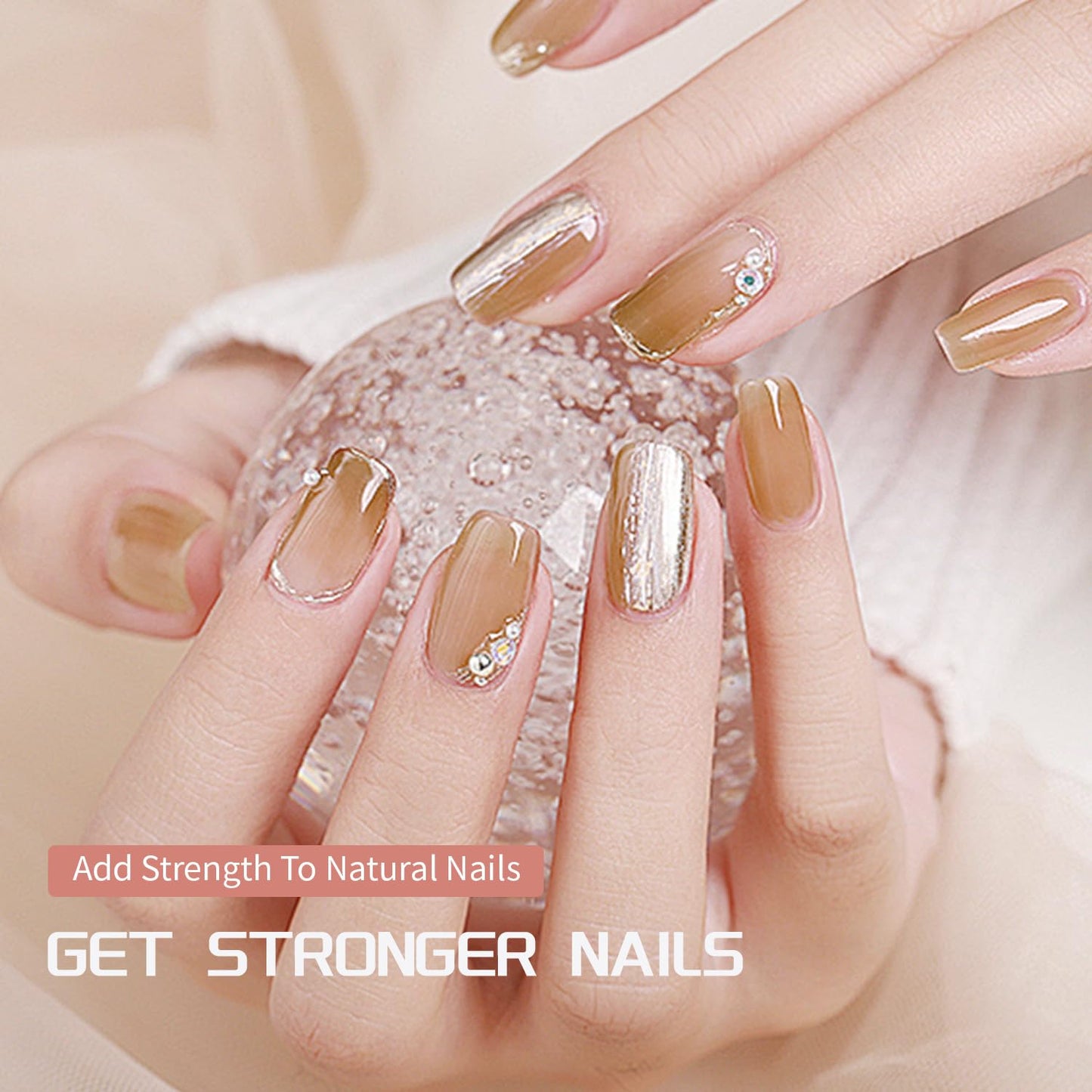 JODSONE Builder Color Gel Top Coat Base Coat Extension Gel 24 PCS Kit Long Lasting High Gloss Gift For Women