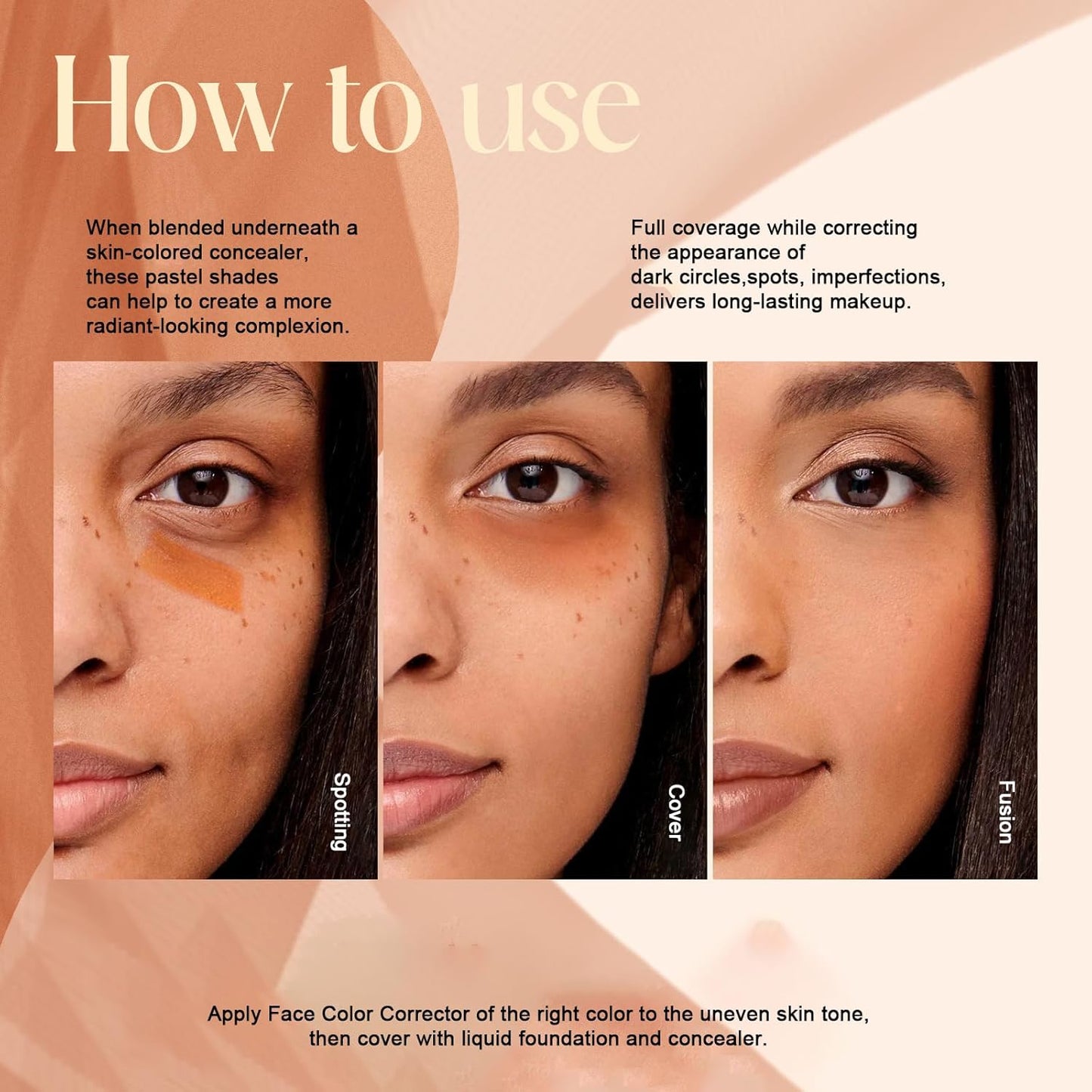 Makeup Blush Palette + Cream Contour Palette Kit, with 11 Pcs Complete Makeup Brushes, Contouring Concealer Palette for Medium Dark Skin to Conceals Dark Circles, Redness, Acne, Blemish