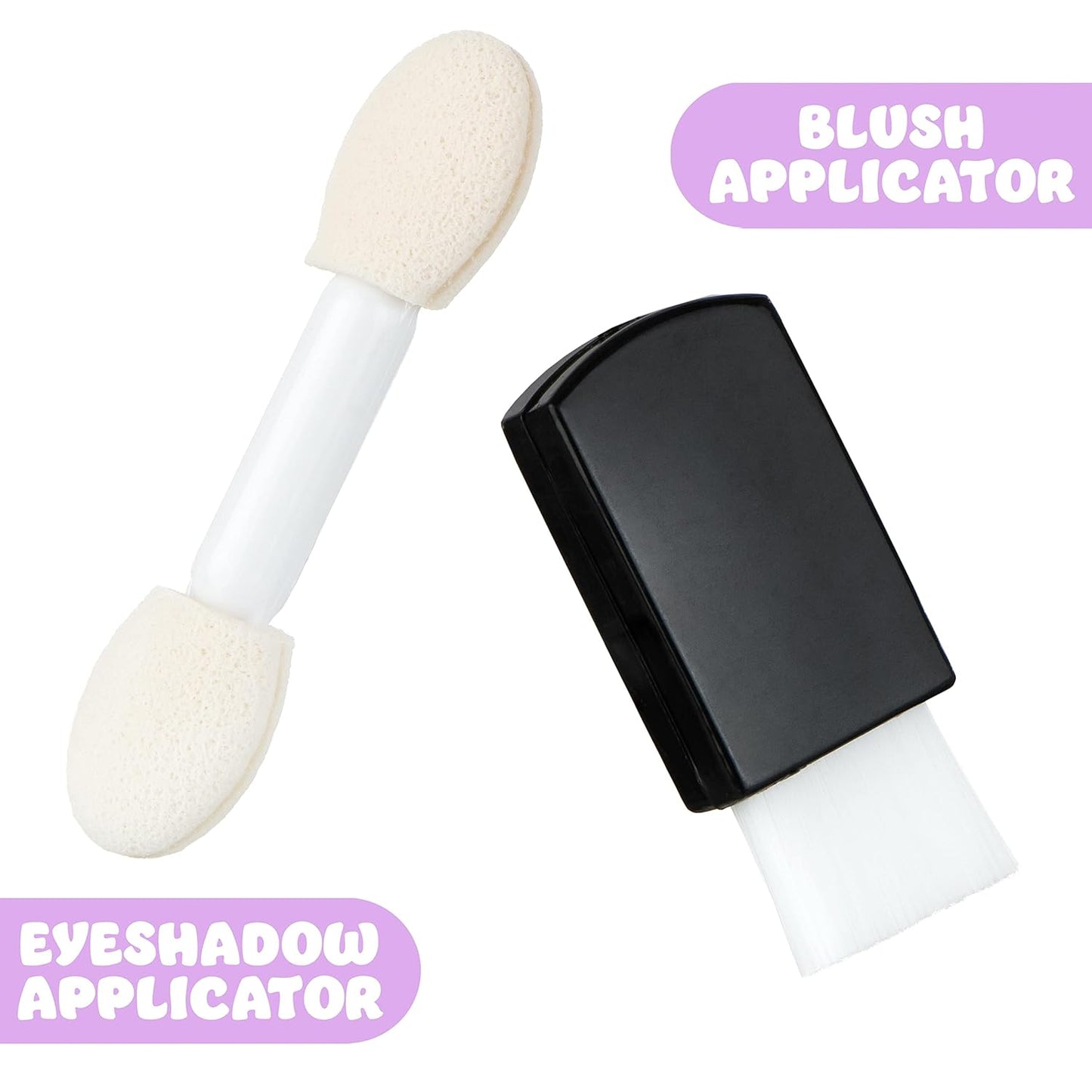 Expressions Girls Always Win Glisten & Glitter Makeup Palette 10 Color Eyeshadow Palette & Blush Makeup Novelty Beauty Set, Fold Out Compact with Mirror, Washable, Non-Toxic