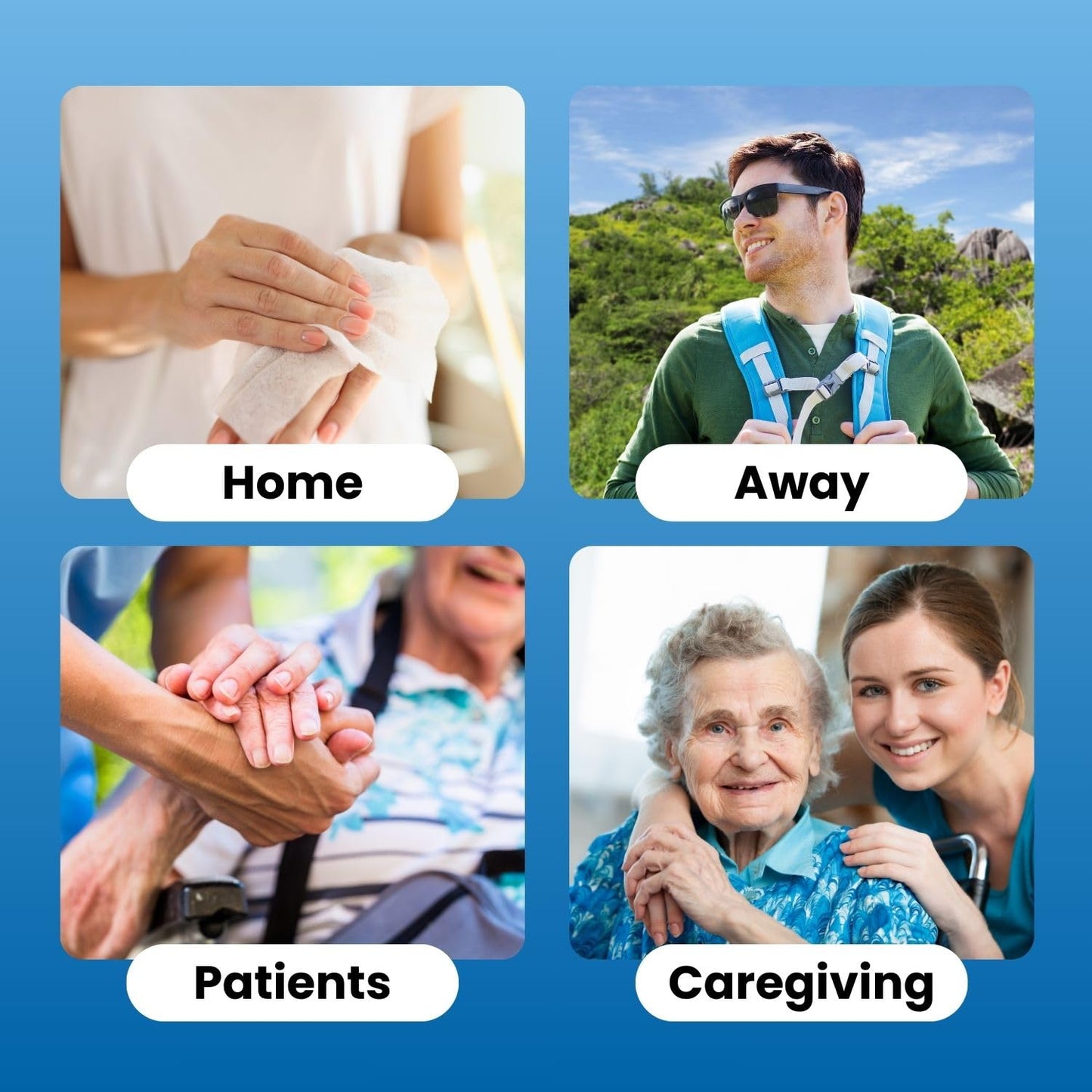 HCS Extra Large Adult Wipes - Elderly, Incontinence - (288) Body Wipes for Adults, Bathing, No Rinse - Cleansing Bath Wipe, Shower - Wet Disposable Washcloths, Aloe, Unscented - 9"x12", 6 Packs of 48