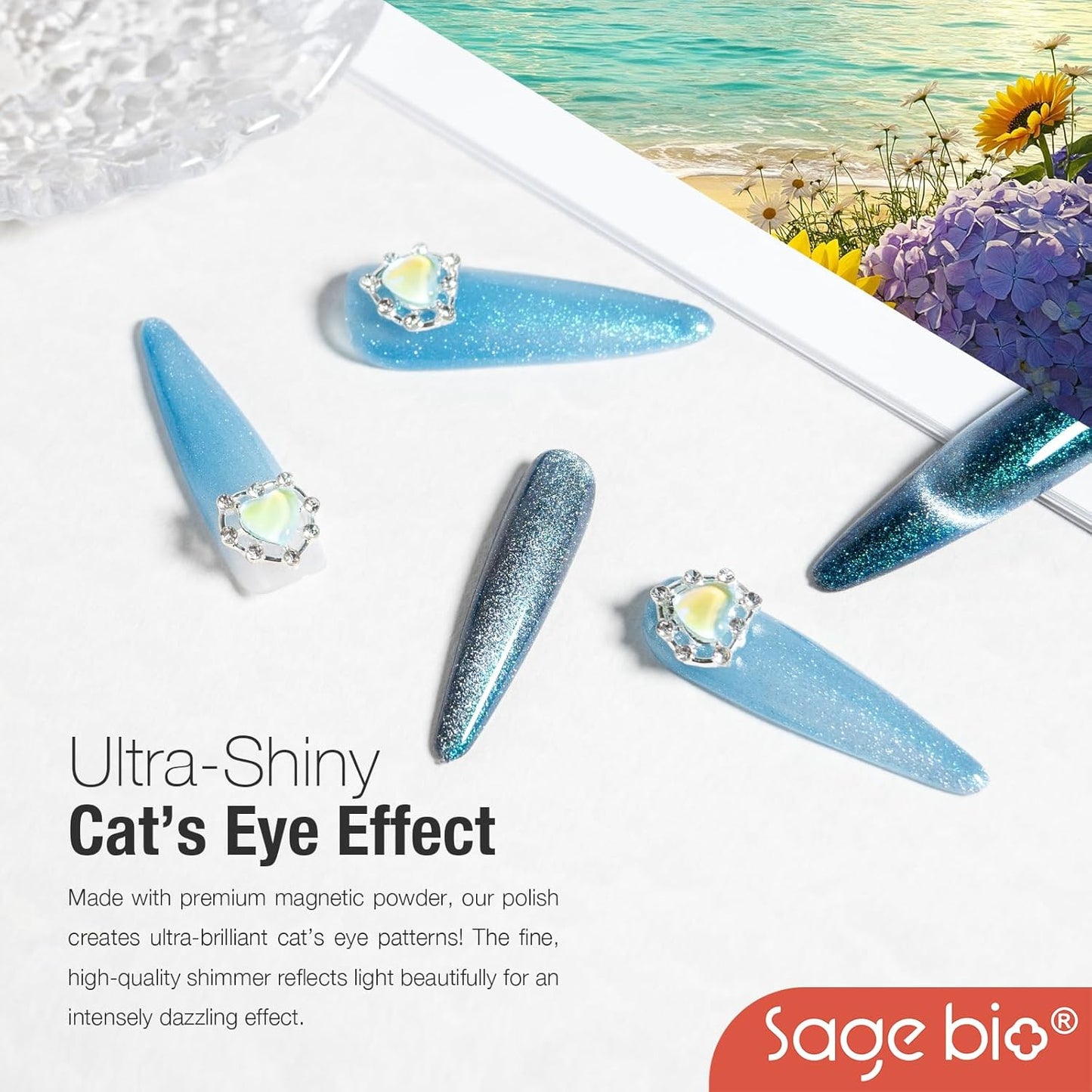 Cat Eye Gel Nail Polish, 15ml Magnetic Gel, High-Gloss Finish, Long-Lasting, DIY Manicure Kit with Magnet Stick, Stunning 3D Magnetic Effect, 04