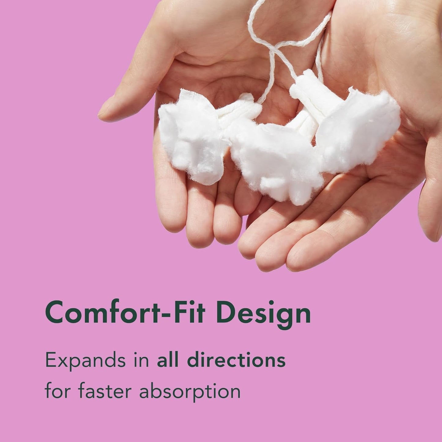 Rael Tampons, Slim Applicator with Organic Cotton Core, Multipack, Regular and Super Absorbency, BPA-Free, Leak Locker Technology, Unscented, Chlorine-Free (40 Count, Bundle)