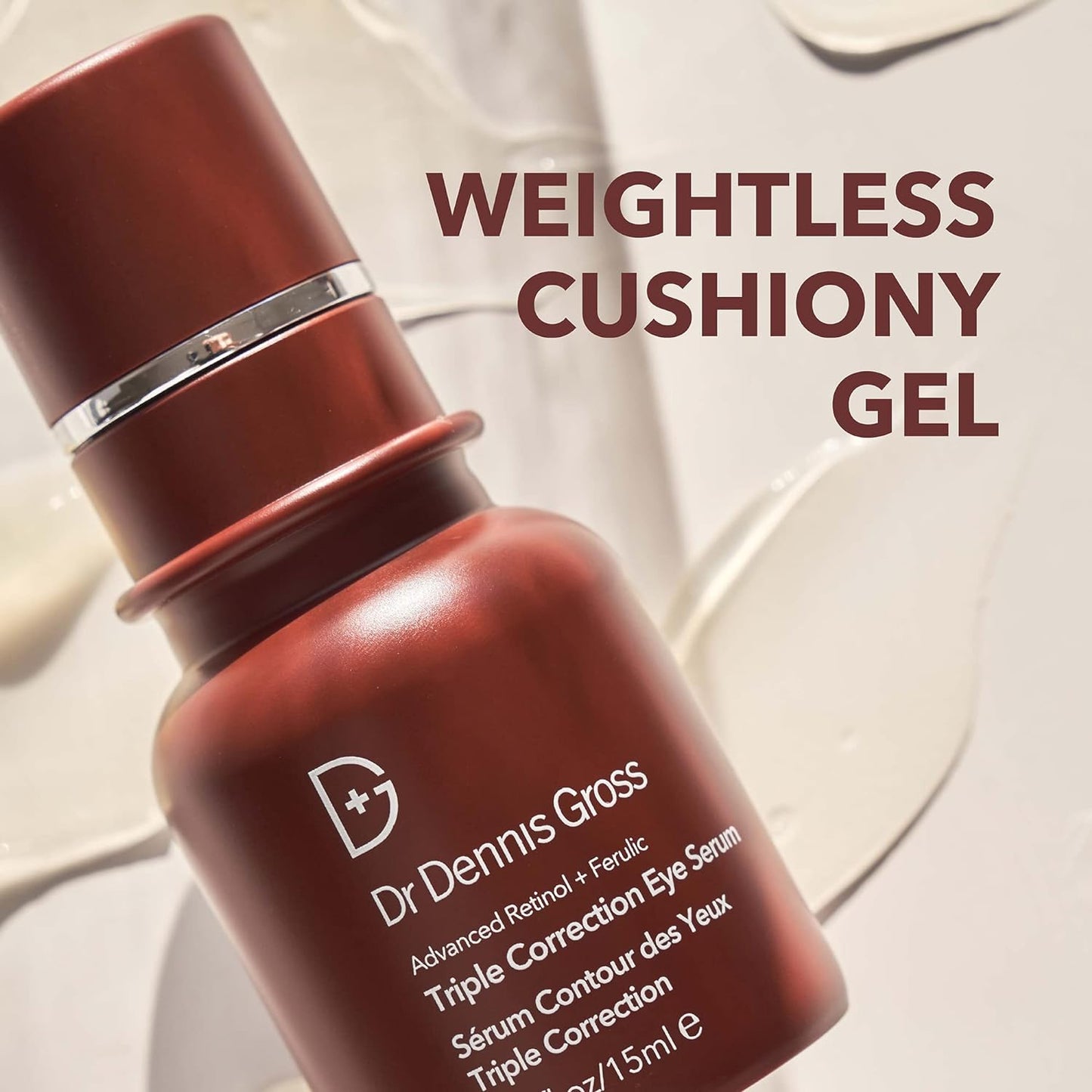 Dr. Dennis Gross Advanced Retinol + Ferulic Triple Correction Eye Serum | Firm Skin, Boost Hydration, and Reduce the Look of Wrinkles & Crepiness | 0.5 oz