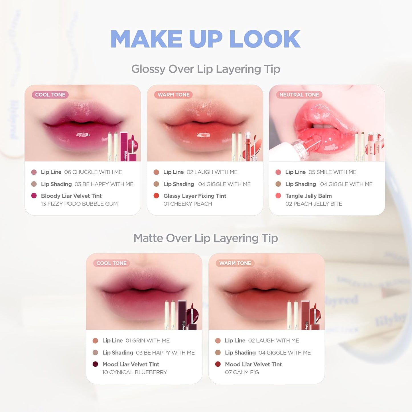 lilybyred Smiley Lip Blending Stick | Korean 3-in-1 Multi-Use Lip Liner, Smooth Creamy Texture, Long-Lasting Matte Finish, Soft Blur Effect, Precision Contour Pencil, 0.028 oz. (03 Be Happy with Me)
