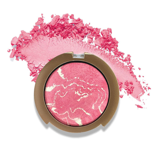 Baked Blush Powder, Natural Glow Blush Palette, Contour Brighten Highlight Face for a Shimmery or Matte Finish, Lightweight Blendable, Long Lasting Face Makeup #02