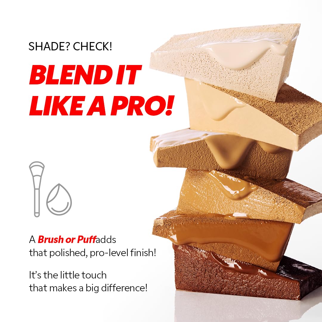 TIRTIR Mask Fit Red FoundationㅣLong Lasting Flawless Coverage, Energy Essence, Lightweight, Hydrating, Pore-Blurring, Breathable Satin Finish, Makeup, Radiant Skin, #21C Cool Ivory, 1.01 Fl Oz