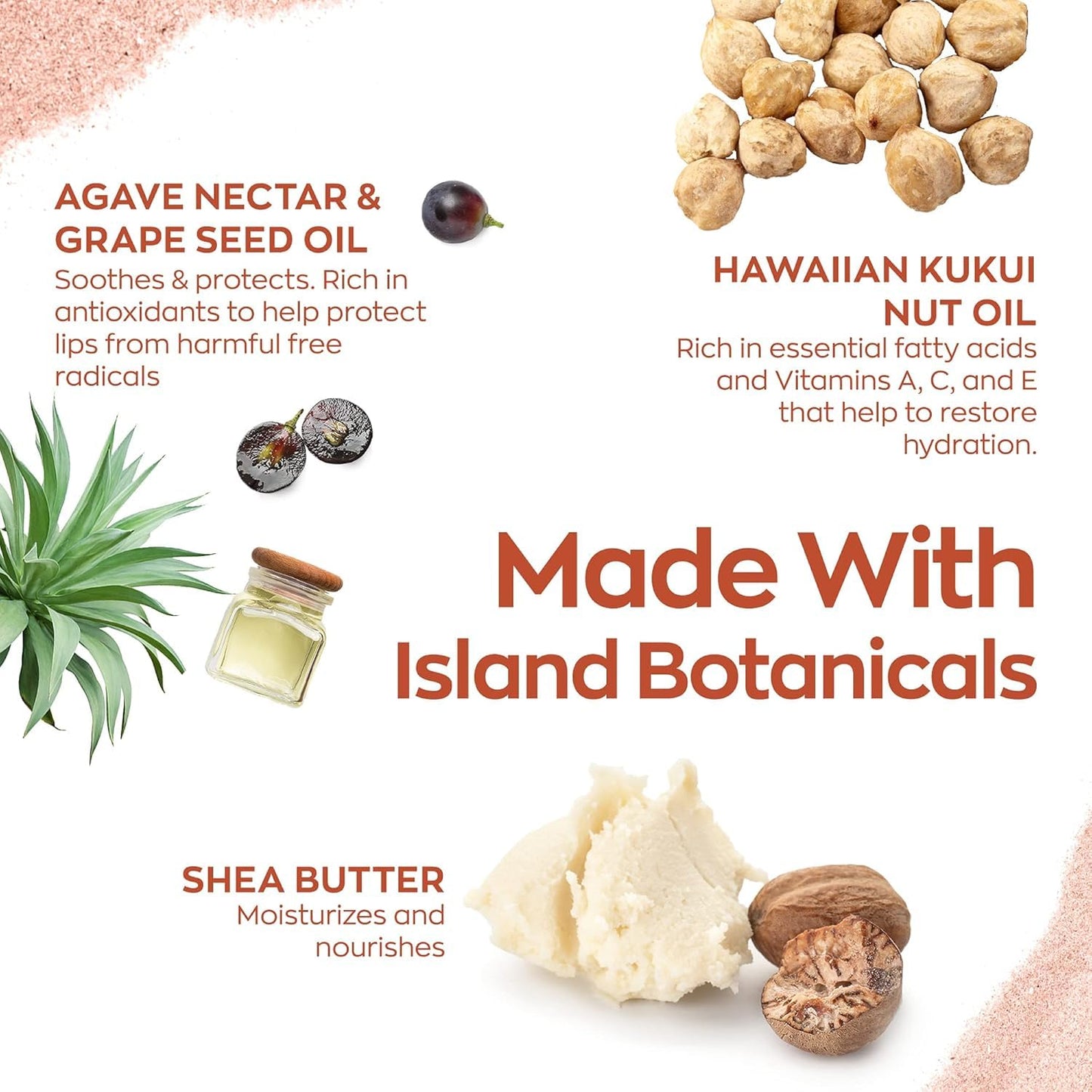 Hanalei Lip Treatment Duo – Hydrating Lip Balm & Repair for Dry, Chapped Lips with Kukui Oil, Shea Butter, Agave & Grapeseed Oil – Clear Lip Moisturizer & Conditioner, Full & Mini Travel-Size