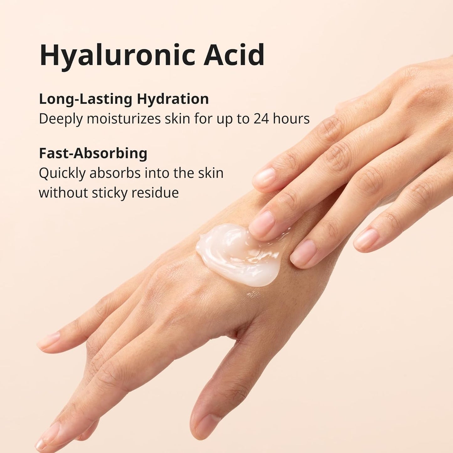 Hyaluronic Aqua Gel, Lightweight Daily Moisturizer with Hyaluronic Acid for Deep Hydration, Soothing, Fast-Absorbing, Fragrance-Free Face Cream for Sensitive Skin and All Skin Types (50 ml).