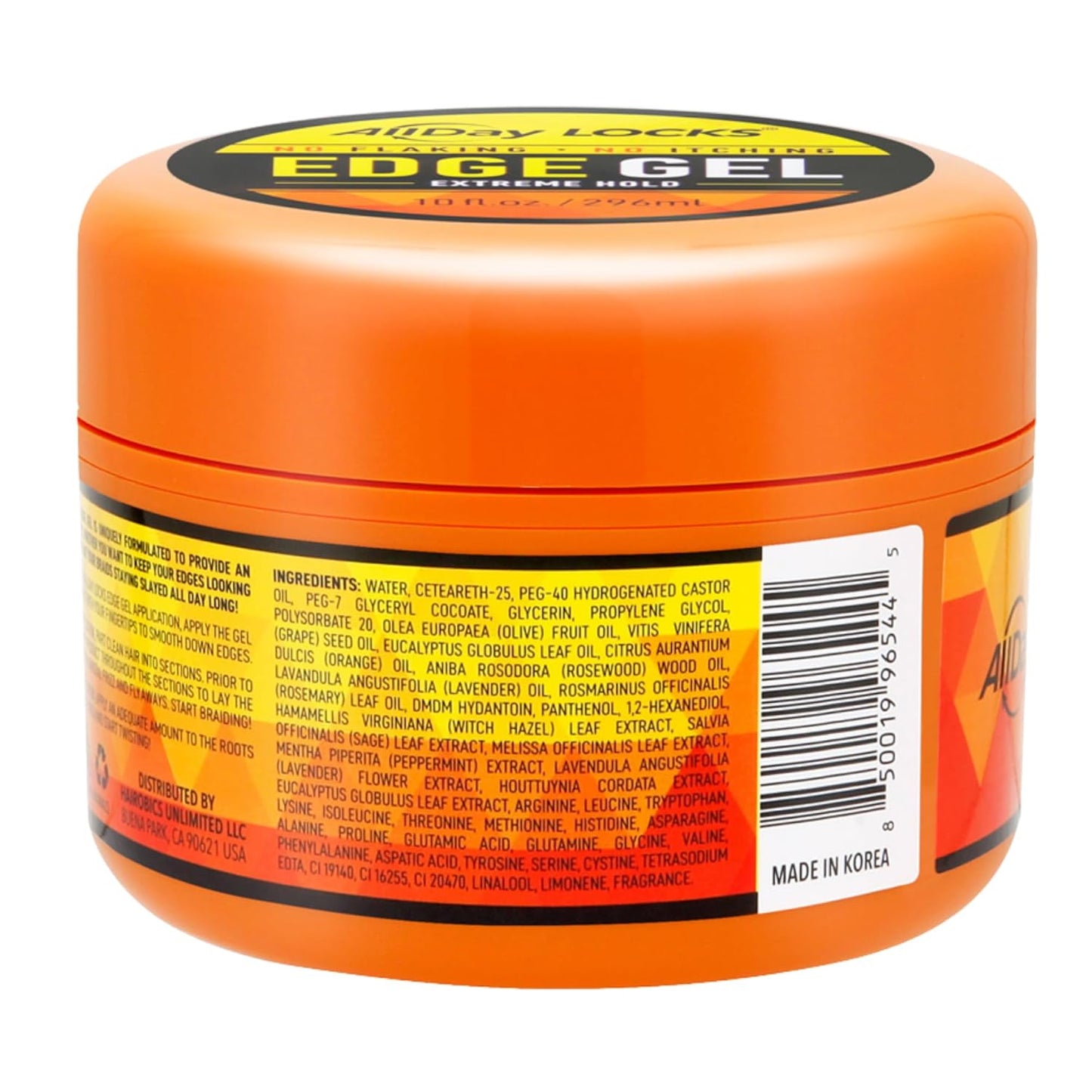 AllDay Locks Edge Gel (10 oz) | Extreme Hold, Moisturizing Edge Control Smoother | Eucalyptus, Rosemary, Olive Oil | No Frizz, Flakes, or Grease | Sleek 'n Slay Edge & Baby Hairs | 10 oz