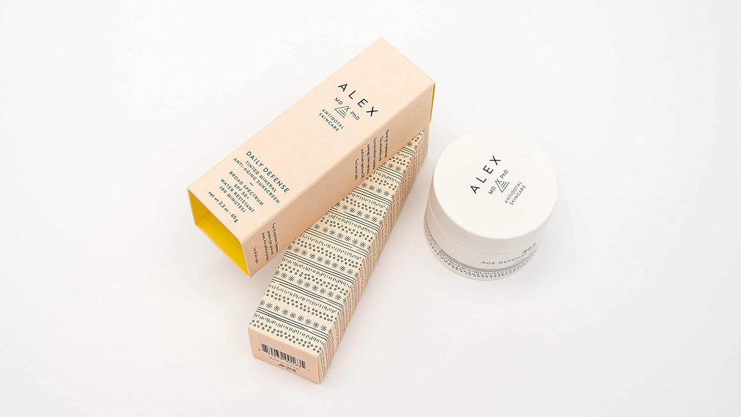 365 Age Defense Anti-Aging Anti-Pollution Moisturizer with Patented Marine Algae Extract + Hyaluronic Acid + Niacinamide | Free of Fragrances, Parabens, Oil, Dyes and Gluten | 1.7 Fl oz