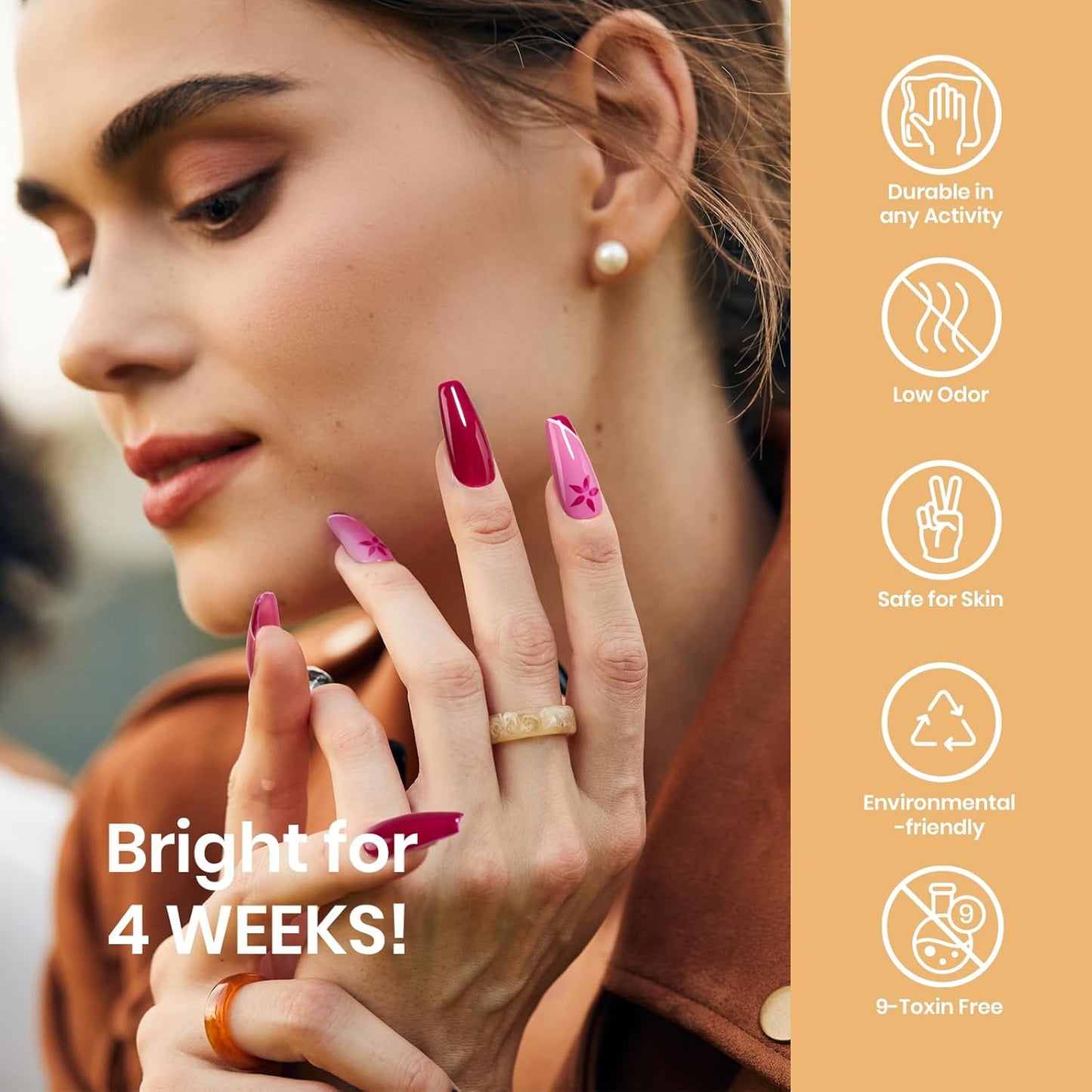 Beetles Fall Gel Polish Set, 20 Colors Orange Yellow Burgundy Red Glitter Green Shades Gel Nail Polish with Base Matte & Glossy Top Coat Soak off Manicure Gifts for Women