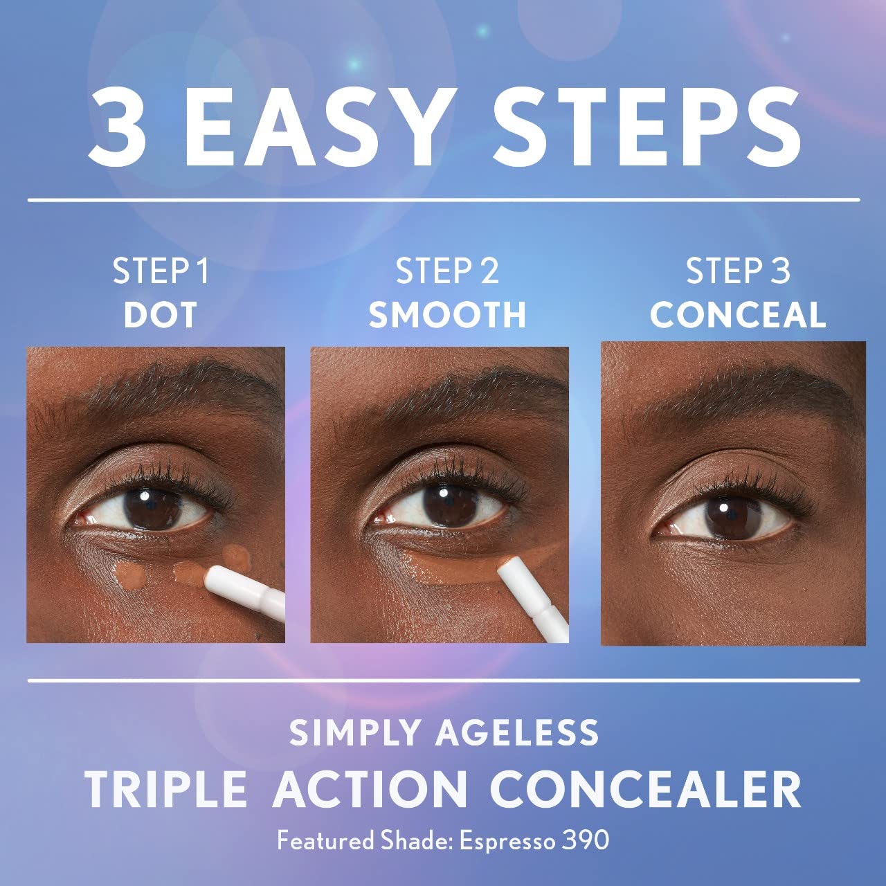 COVERGIRL Simply Ageless Triple Action Concealer, Golden Tan, Pack of 1