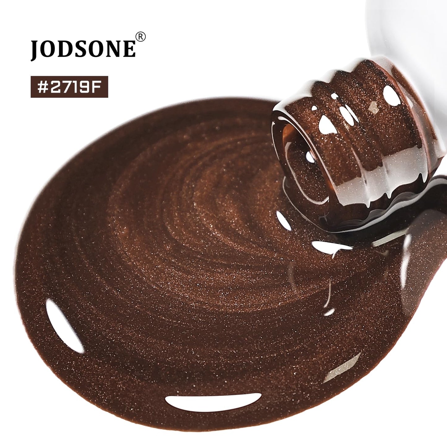 JODSONE 16.5ml Cat Eye Gel Nail Polish Dark Brown Glitter Magnetic Reflective Translucent Need U V Curing Salon Gift for Girl Women