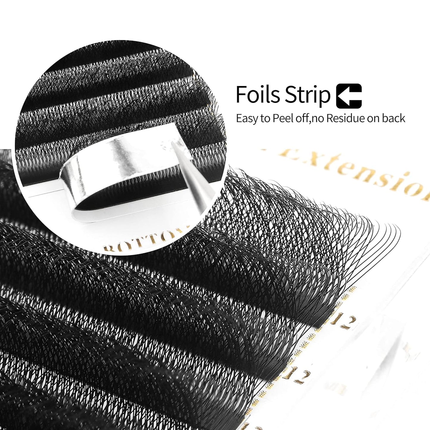 W Lash Extensions Supplies 3D Eyelash Extensions W Shape 0.07mm Thickness C Curl 14mm Premade Fans Easy Fan Lashes Volume Matte Black 12 Rows Crisscross Eye Lashes(W-3D-0.07-C,14mm)