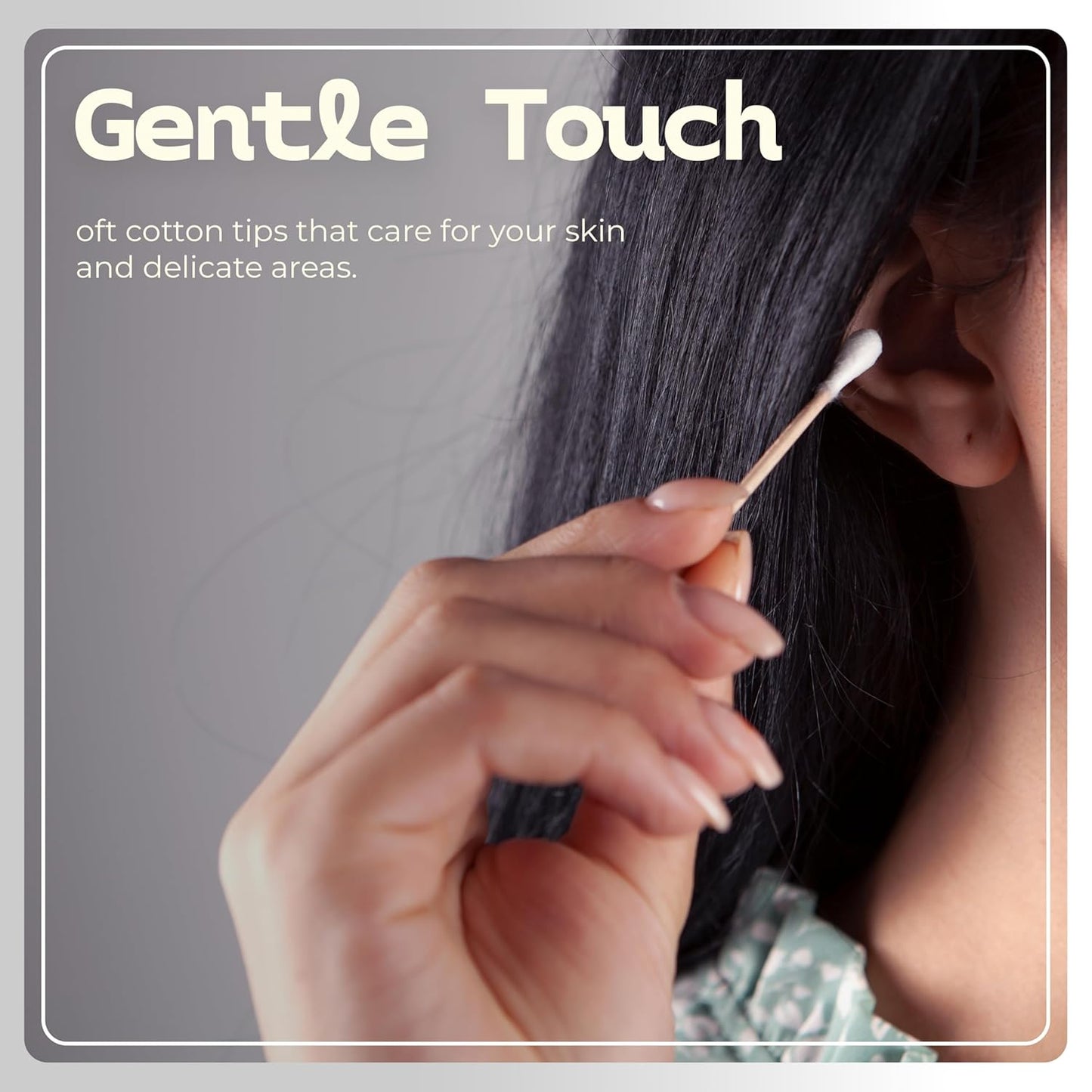 Bamboozle Eco-Friendly Bamboo Cotton Swabs - Sustainable, Biodegradable, & Stylish Personal Care Solution, 1000 count