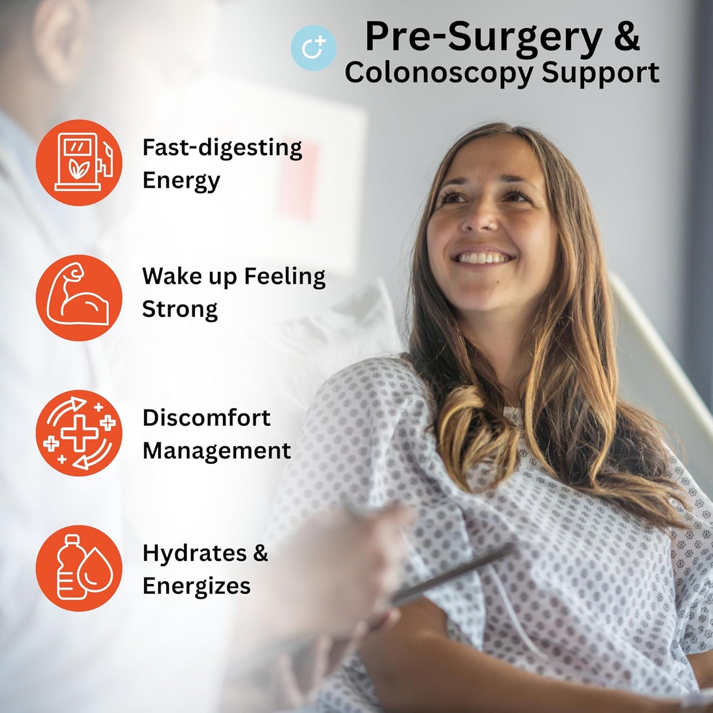 Optivive Pre-covery Elixir Clear Liquid Nutrition Pre Surgery Drink, Post Op Surgery Essentials, Chemotherapy Must Haves for Women and Men, Colonoscopy Prep Drink, Fruit Punch Flavor, 16oz (4 Pack)