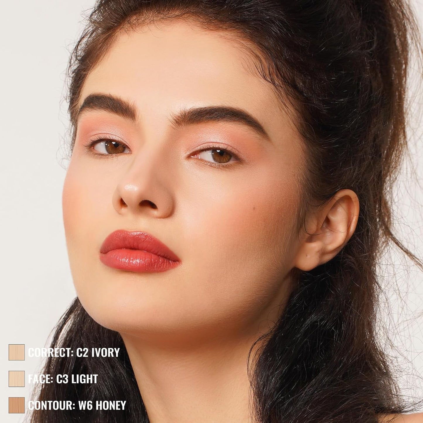 Oulac Concealer Full Coverage, Concealer Stick for Dark Circles, Hydrating Concealer Infused with Hyaluronic Acid, Lightweight, Long Lasting, Vegan Concealer 3.8ml, Shade: C2 Ivory