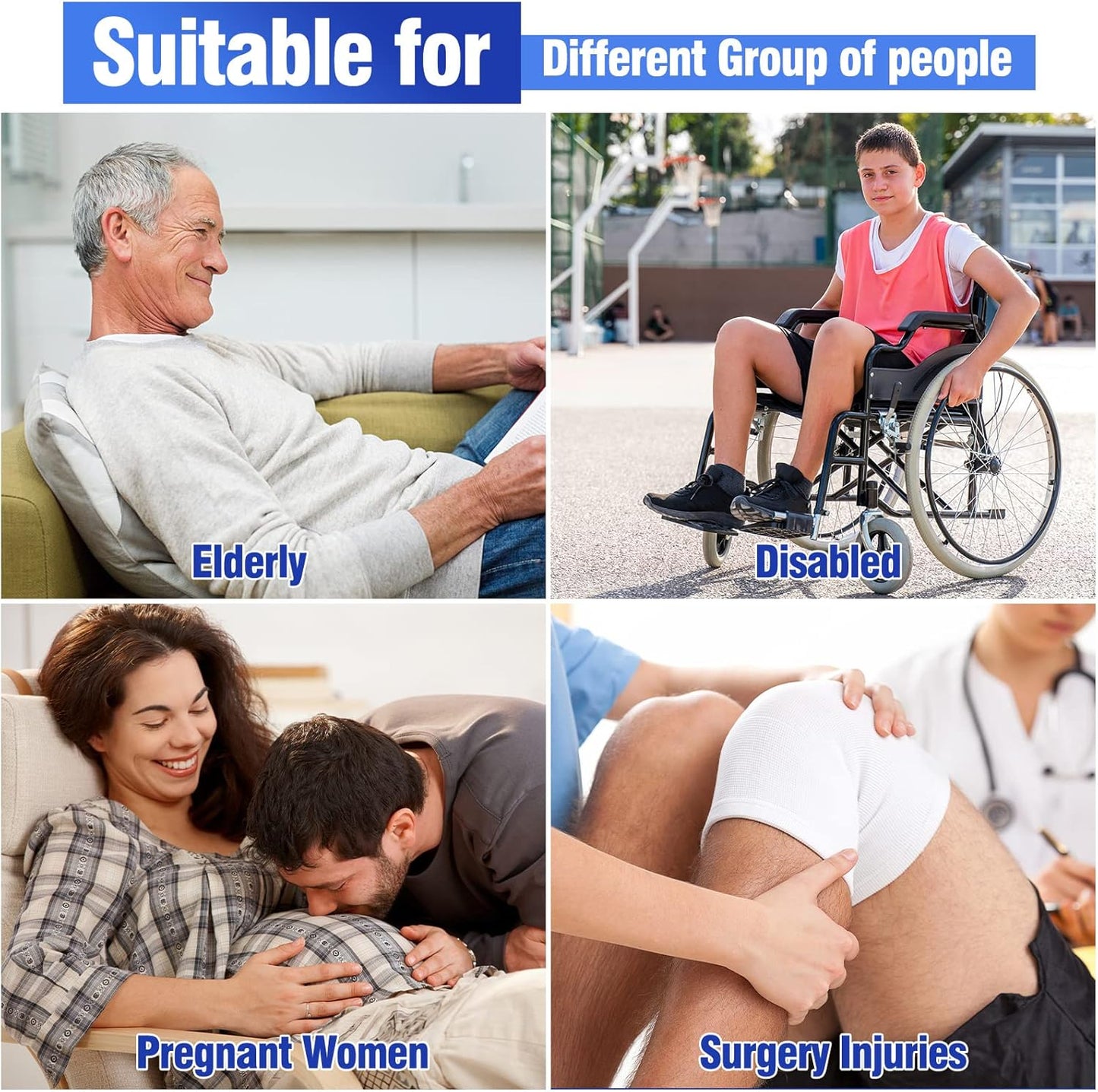 Sock Aid, Sock Helpers to Put on Your Socks for Seniors, Disabled, Pregnancy, Assist Device for Elderly, Tool Aide Puller Easy on and Off with No Bending(Dark Blue)