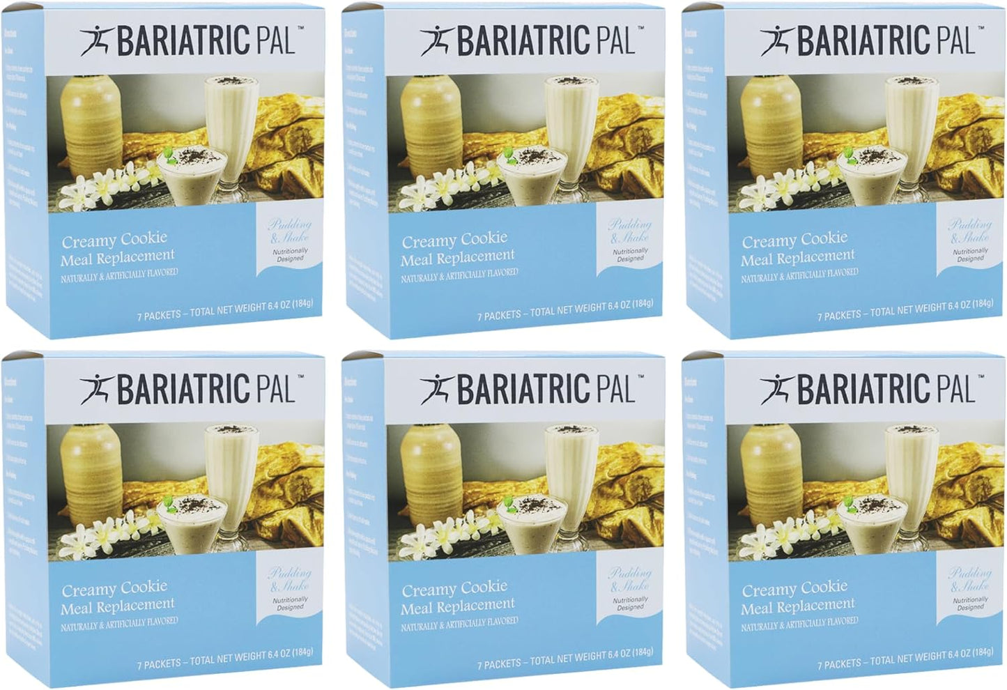 BariatricPal 15g Protein Shake or Pudding (Aspartame Free) - Creamy Cookie (6-Pack)