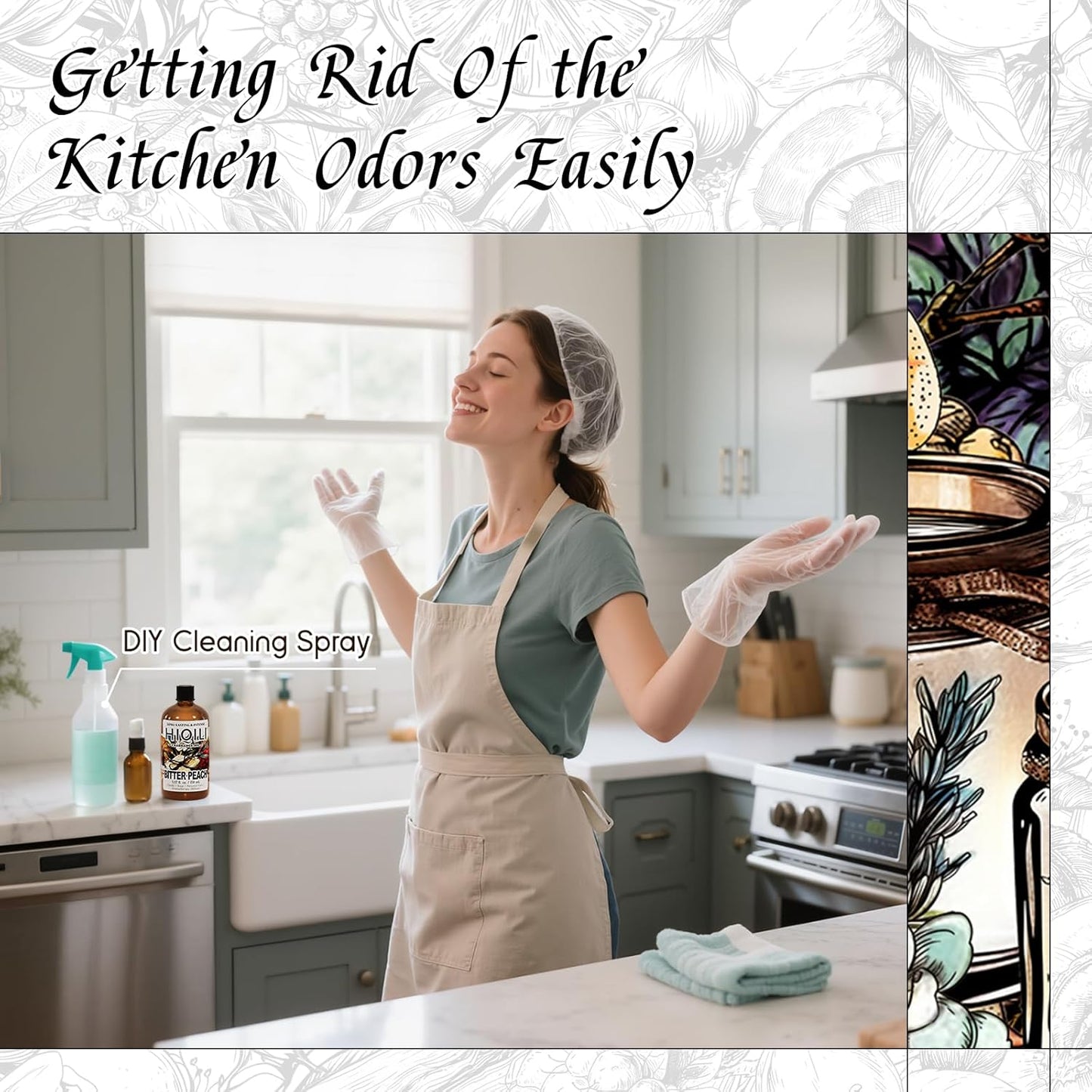 HIQILI Bitter Peach Fragrance Oil - for Candle, Soap & Sachets Bag Making, Inspired by T-F.rd Bitter-P.ch, for Home Diffuser, Add to Air Fresheners Spray - 5.07 Fl Oz