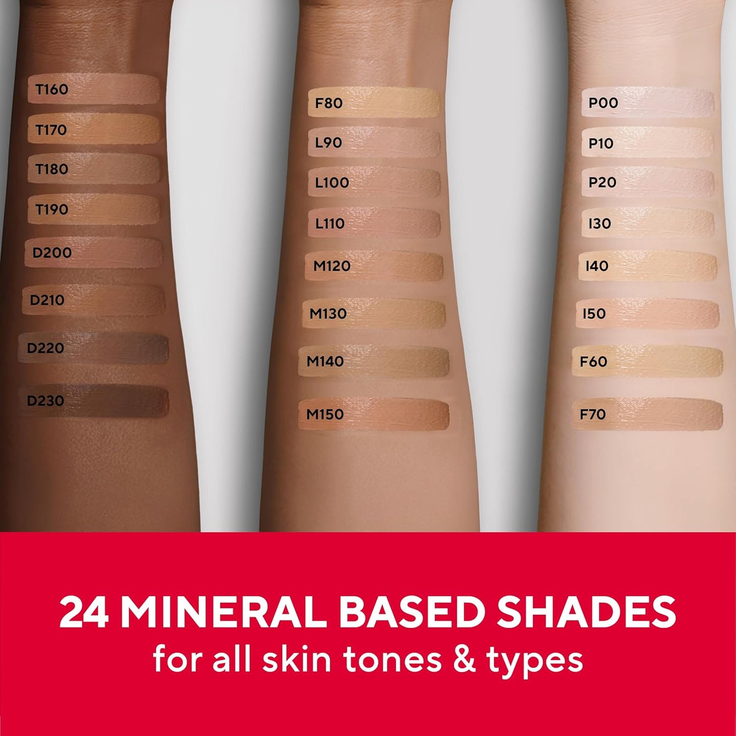 Mirabella Invincible For All Perfecting Under Eye Concealer Full Coverage - Hydrating Makeup Concealer for Dark Circles, Fine Lines & Wrinkles w/Hyaluronic Acid - Ivory I30