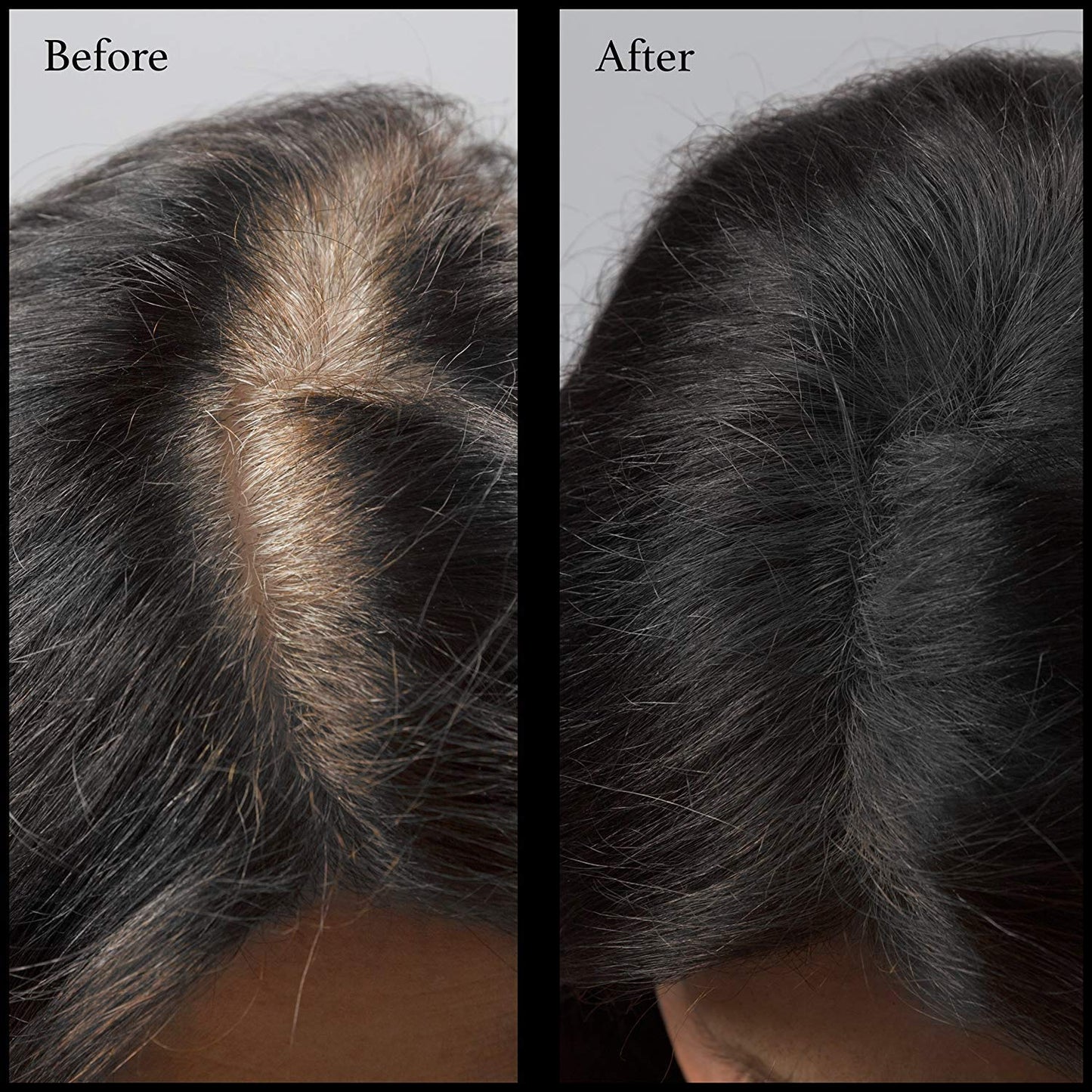 Hair Root Touch Up Powder - Black - Root Cover Up & Hairline Concealer - Longer-Lasting Power - 11 True-to-Nature Shades - Zero Fragrance, Talc or Parabens - With Brush