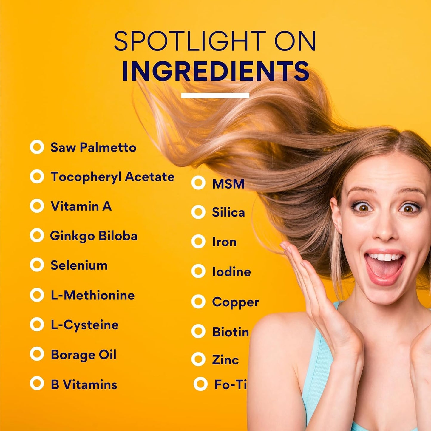 Research Verified Hair Growth Support - with Biotin, DHT Blockers & Vitamins - Hair Growth and Hair Loss Prevention, 1 Bottle (1 Month Supply)