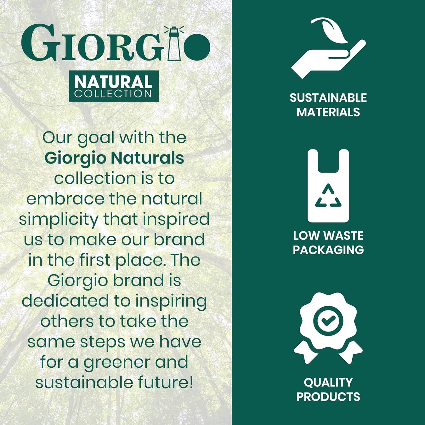 Giorgio GIONAT8 Small Natural Wooden Comb Detangler Wide Tooth Comb for Curly Hair, Bamboo and Beechwood Combs for Thick Hairs, Vegan Wooden Combs Perfect for Use with Long Thick Hair