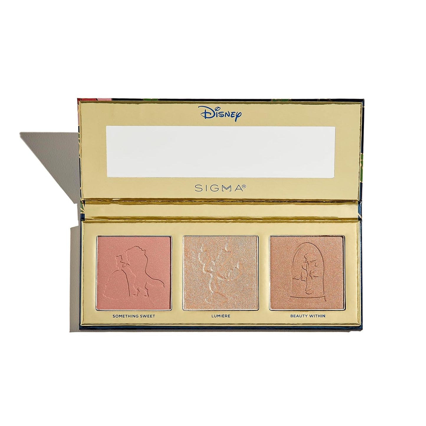 Sigma Beauty Cheek Palette – Disney’s Beauty and the Beast Pink Blush and Highlighter Makeup Palette - Smooth, Buttery Soft Pressed Powder with a Clean Formula and Long-Lasting Wear