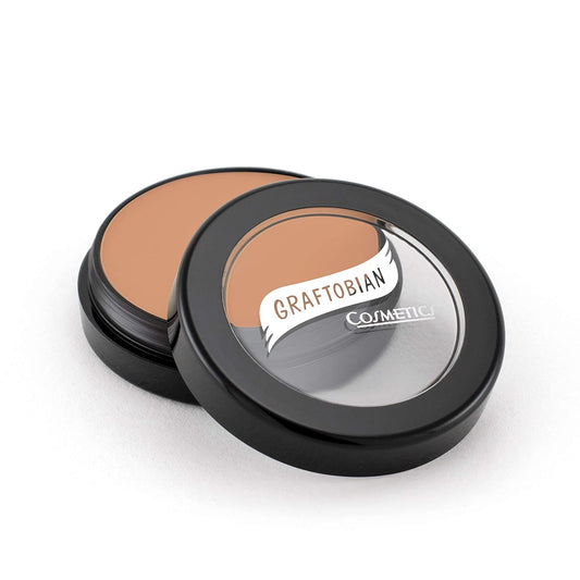 Graftobian HD Glamour Crème Foundation 1/2oz, Weightless Full Coverage Makeup, 65 Inclusive Shades, For All Skin Types, Natural or Full-Glam Looks, For Professionals and Beginners, Screen Goddess