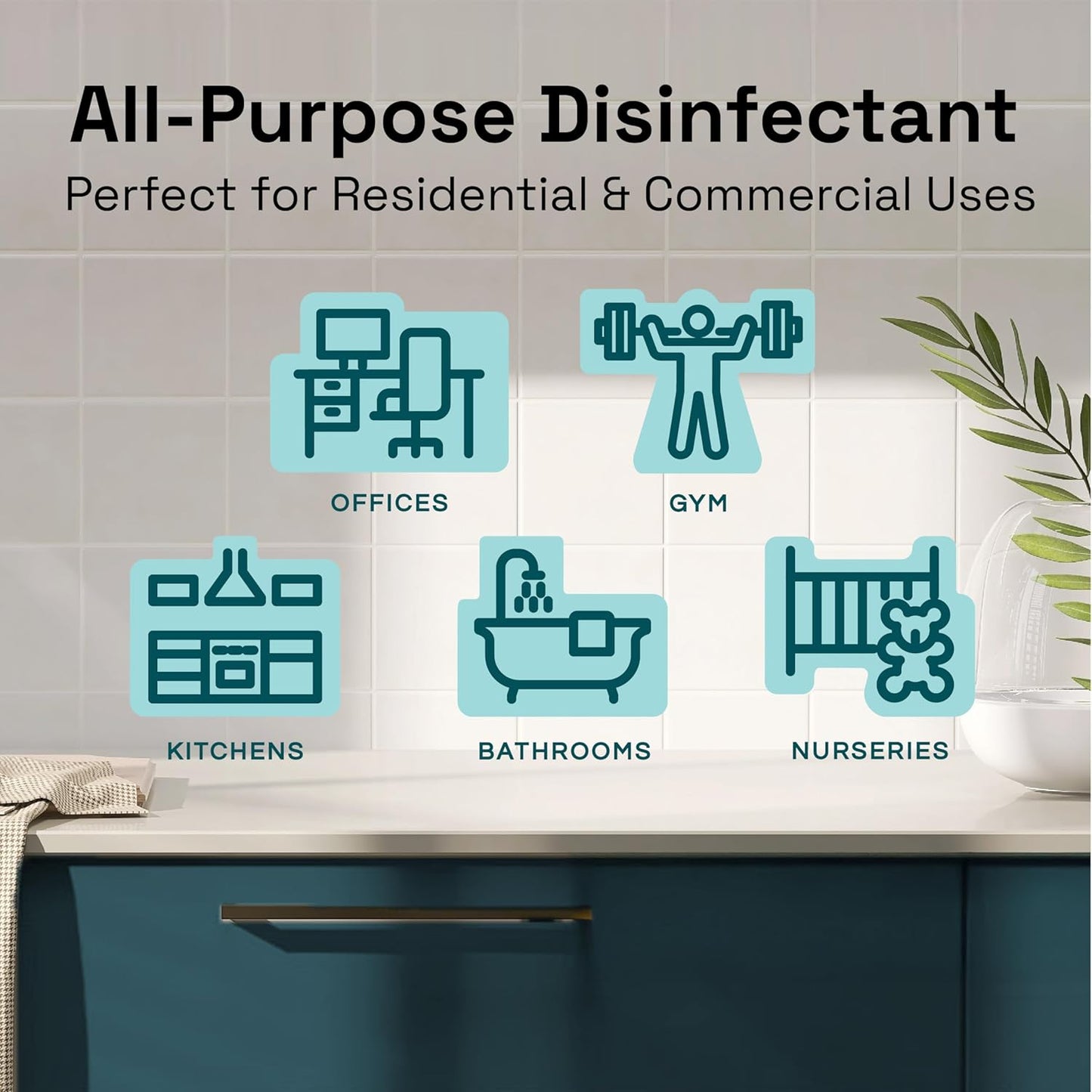 Clean Republic Multi-Purpose Disinfectant, Cleaning Spray, 32 Fluid Ounce Bottle, 12-Pack