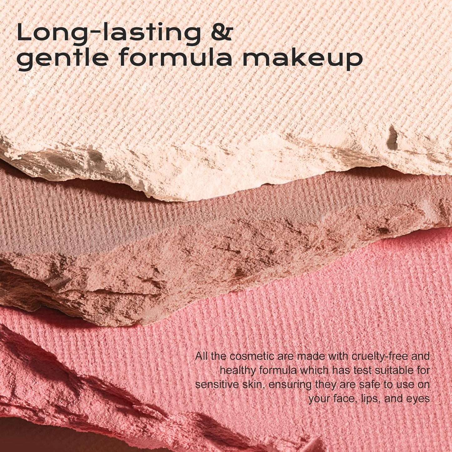 Color Nymph 3 Colors Contour Blush Highlighter Makeup Palette | 3-IN-1 Multi-Colored Shimmer & Matte Long-Lasting Travel-Friendly Make up Kit, Includes Brush & Mirror | Stacked Makeup Design (Purple)