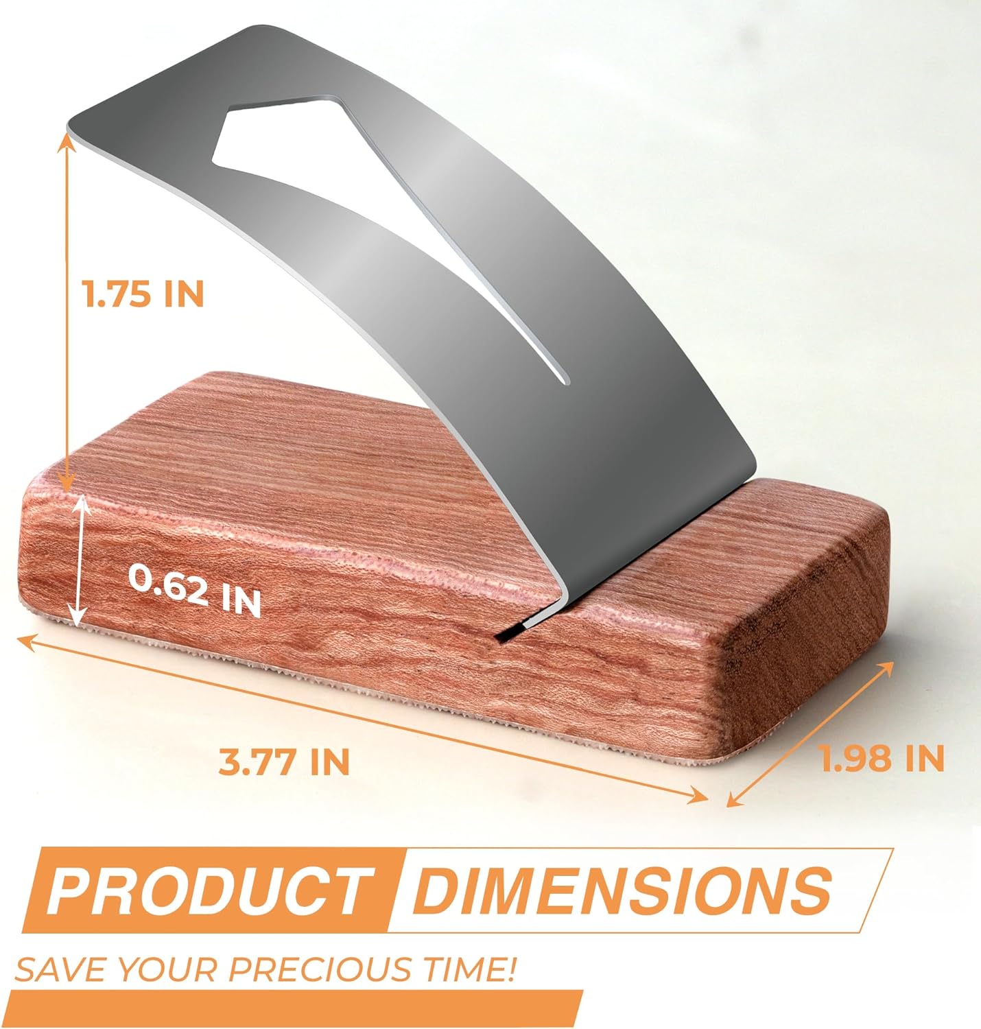 Savina Zipper Jig Tool, Hardwood & Stainless Steel Zipper Installing Tool for Dresses & Pants, Works with Various Sizes, Tool for Sewing.