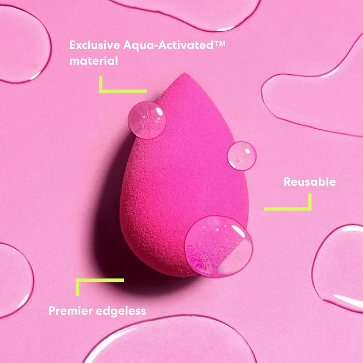 Beautyblender® | Original Pink Beauty Blender Makeup Sponge, Super-Soft Foam Easily Blends Foundations, Powders & Creams, Made in USA, Reusable, Washable, Streak Free Application, Vegan, Cruelty Free