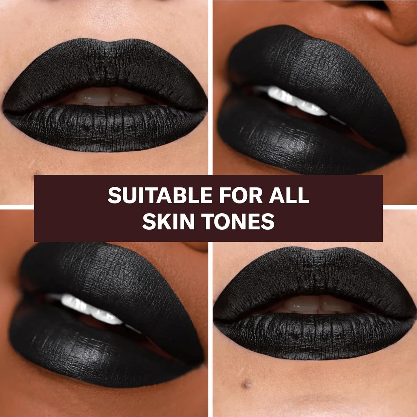 The Lip Bar - Nonstop Liquid Matte Lipstick, Back to Black (Black) - High Pigment - One Swipe - Long Lasting - Jojoba Oil & Vitamin E - Vegan & Cruelty Free - Makeup & Cosmetics - .24 fl oz