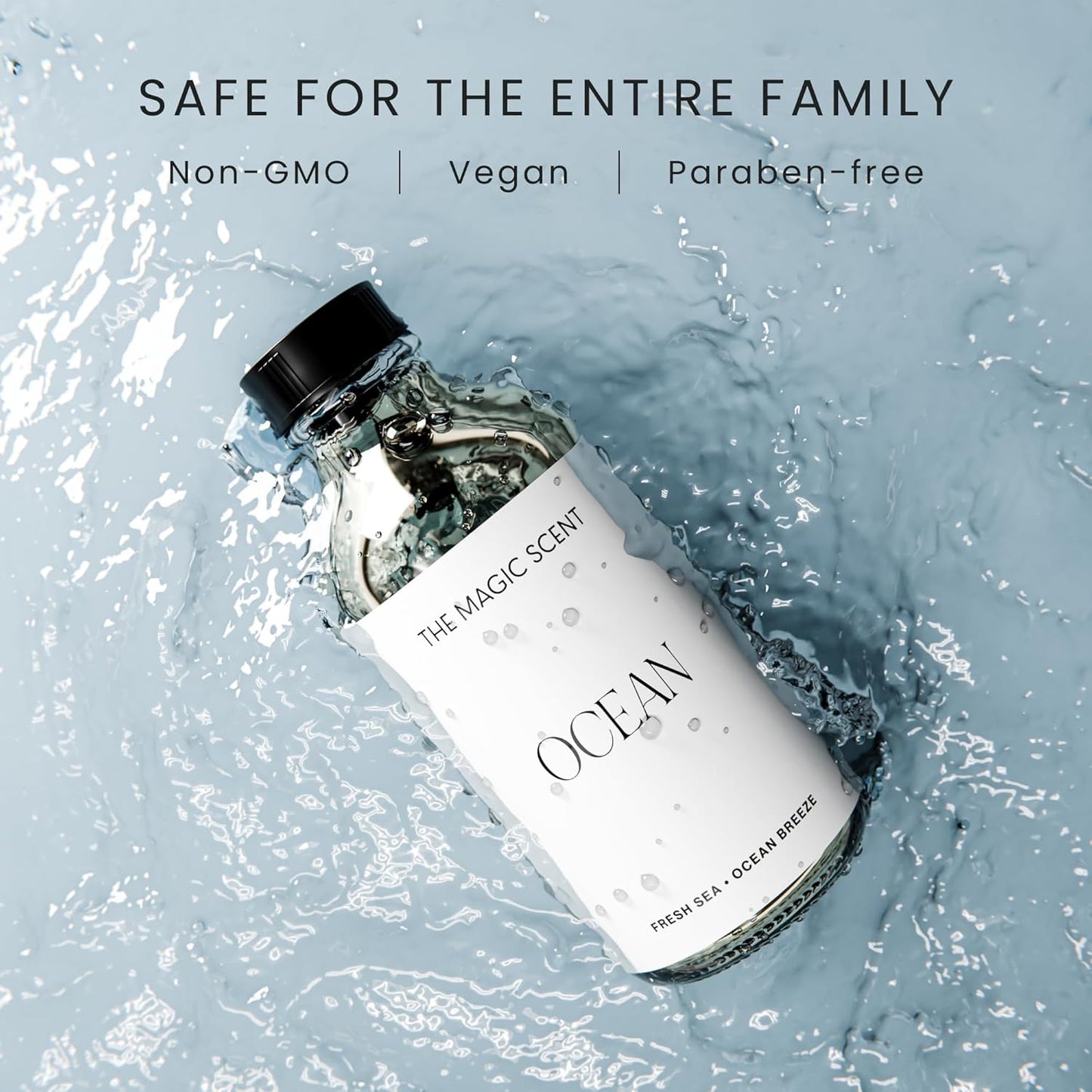 Ocean Diffuser Oil - Hotel & Home Luxury Scents Inspired by Bvlgari Resort, Bali - Oil Scents for Home Designed for Use in All Diffusers - 8.5 fl oz, 250 mL